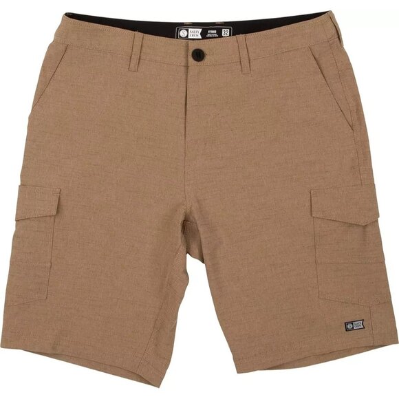 Salty Crew Drifter 2 Hybrid Walkshort Shorts Mens Size 34 Khaki Casual Summer - Picture 3 of 4